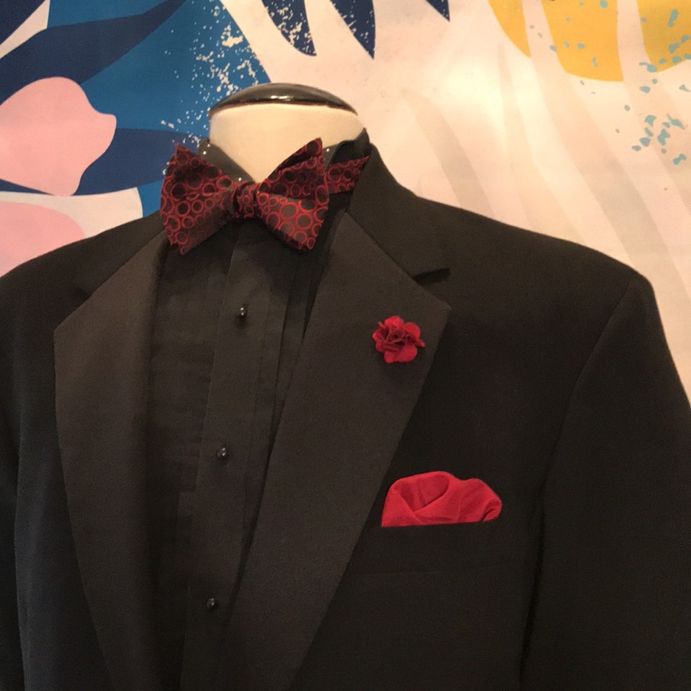 Perry Ellis Tuxedo Coat - image 8